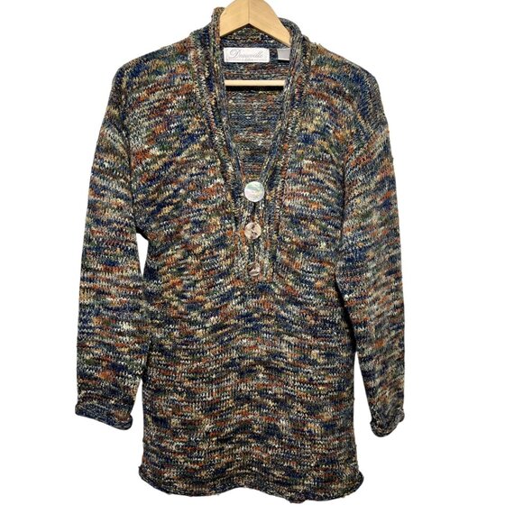 Vintage Sweater Cottagecore Goblincore Whimsigoth Grandma Nature Granola Knit M - Picture 1 of 11